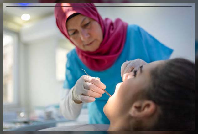 Arabic female dentist