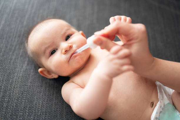 Baby with vitamin