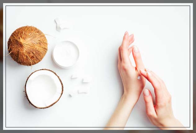 application of cream on skin