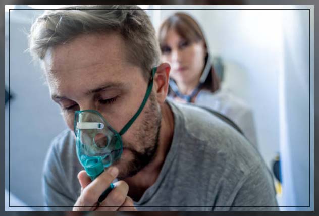 ill man showing reasons to quit smoking