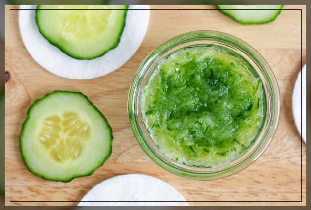 cucumber slices and extract