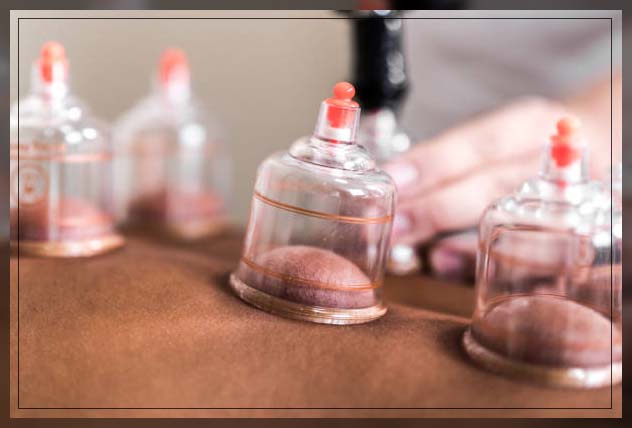 using rubber suction for pain