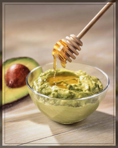 honey and avocado mix