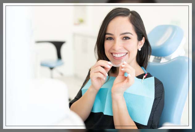 woman at dental clinic
