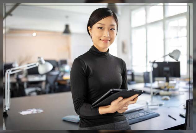 woman in professional setting