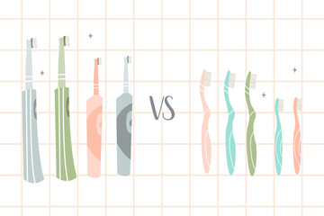 manual vs. electric toothbrush