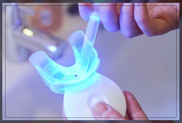 mouthguard and other teeth whitening products for dark stains