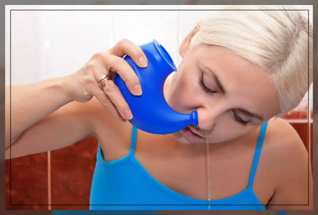 using a neti pot 