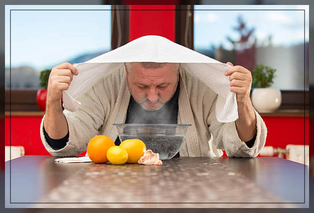 how steam helps in clearing nose